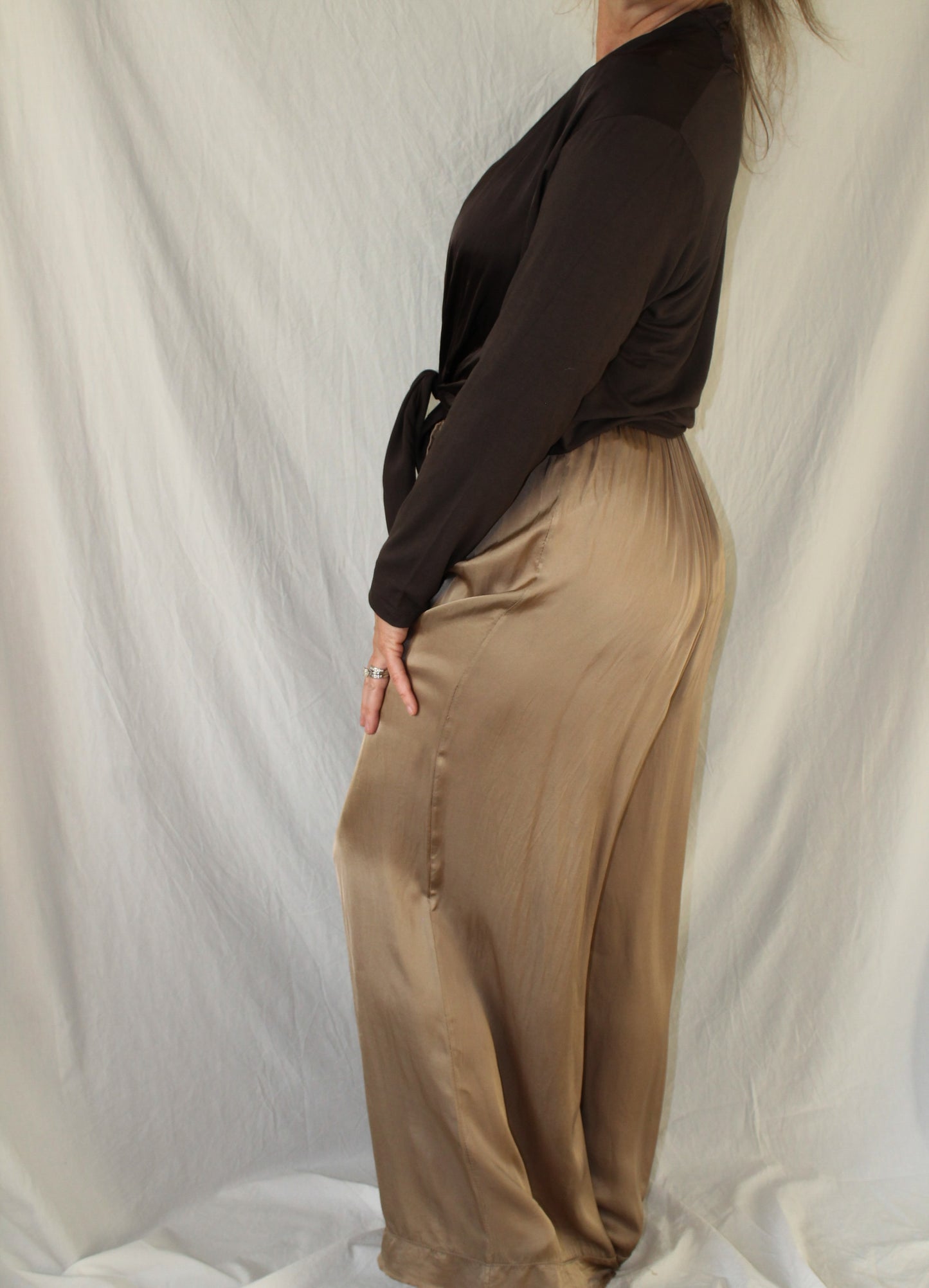 Sable Tie Blouse