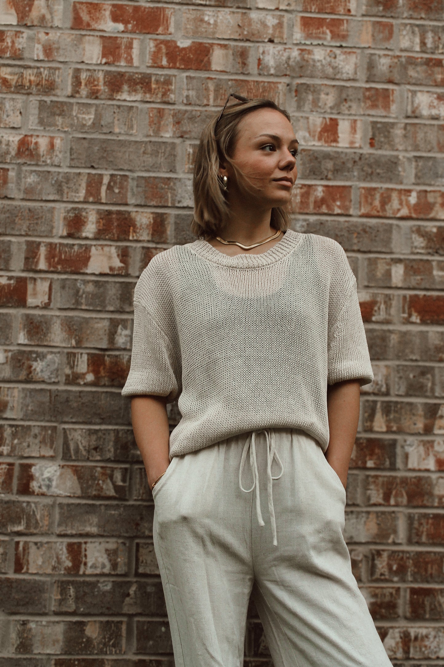 Oatmeal Knit Sweater