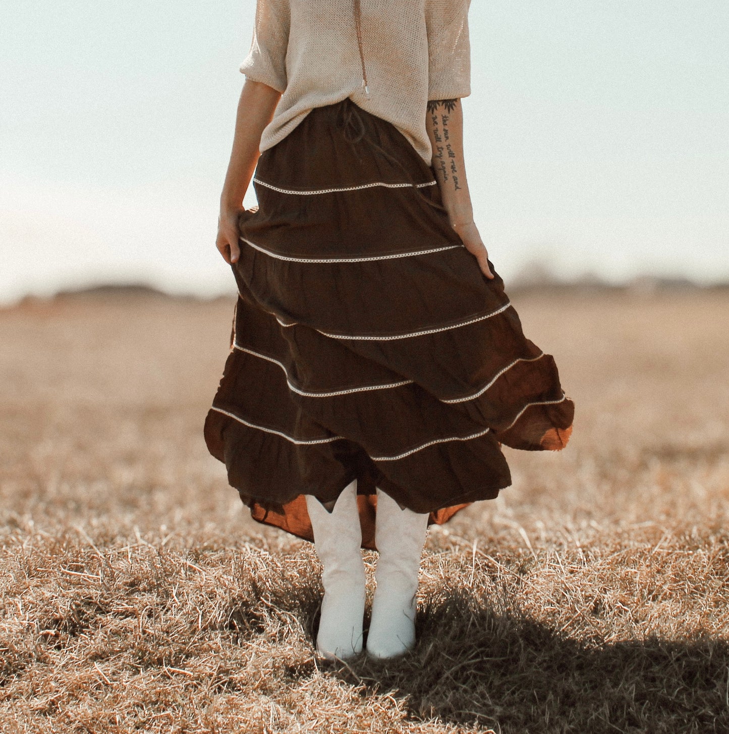 Mocha Maxi Skirt