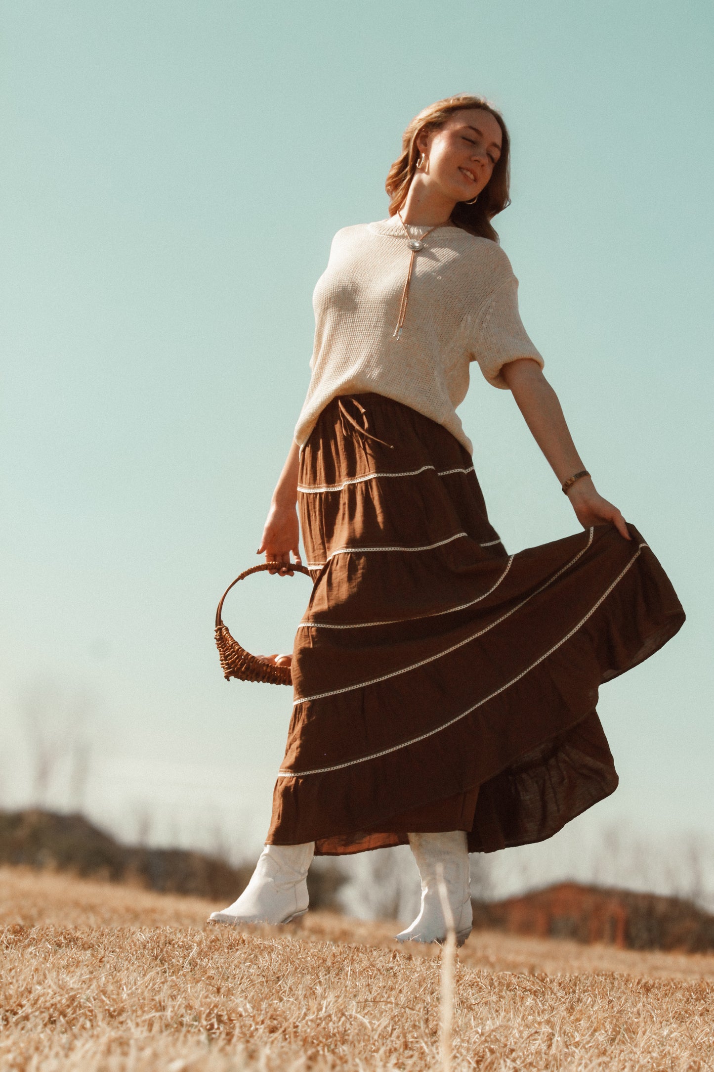 Mocha Maxi Skirt