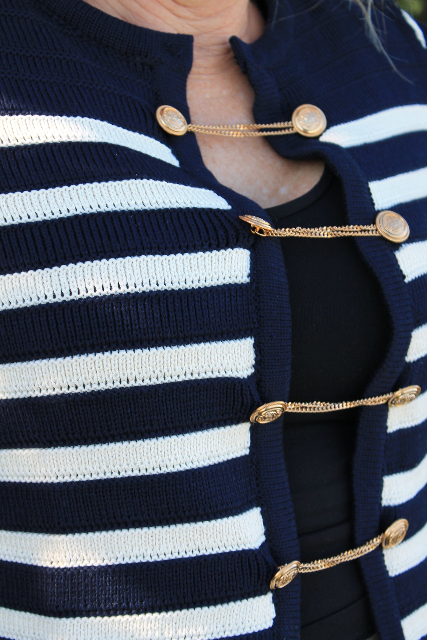 Harbor Stripe Cardigan
