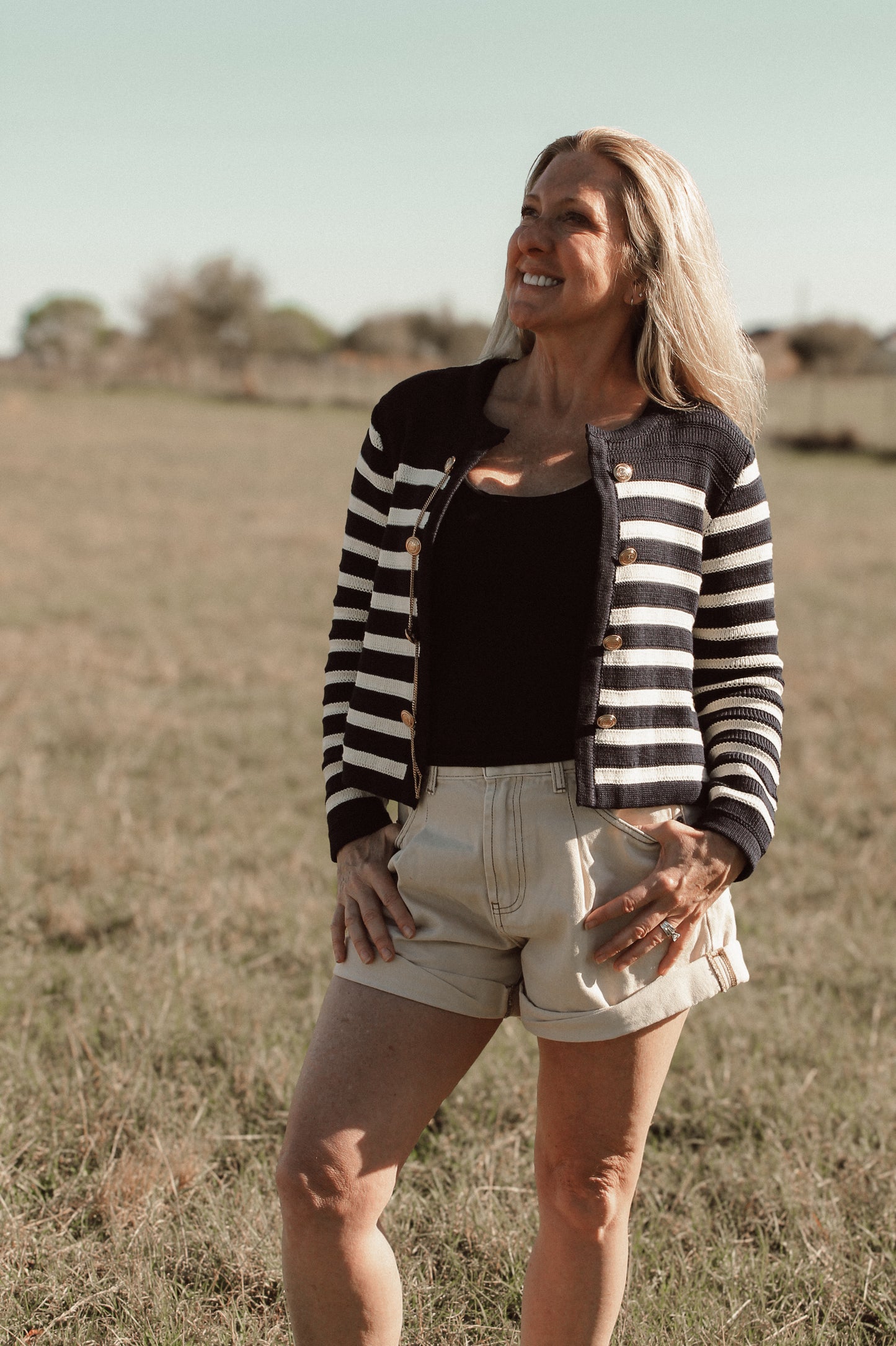 Harbor Stripe Cardigan