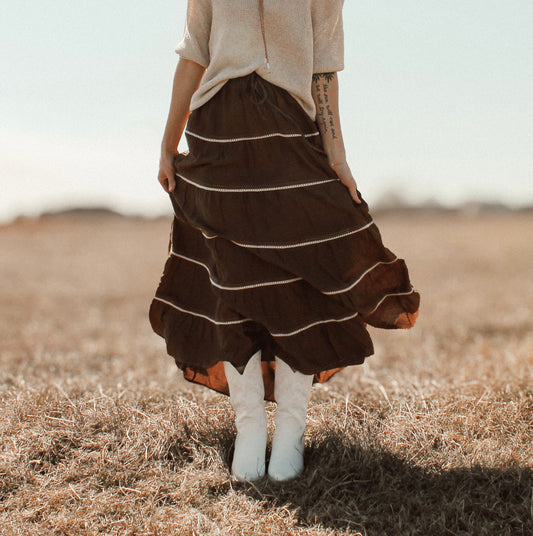 Mocha Maxi Skirt