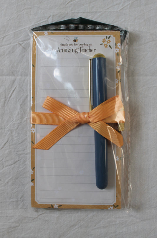 Amazing Teacher Notepad and Pen