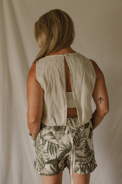 Tropical Linen Shorts