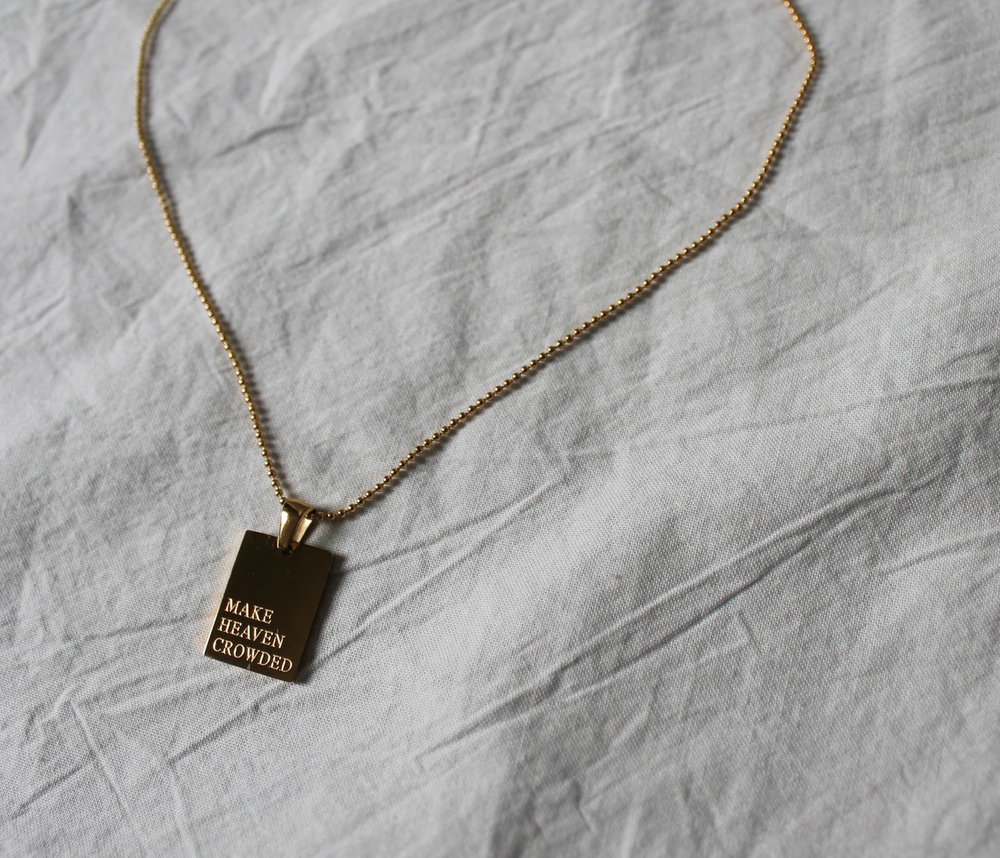 Make heaven crowded necklace